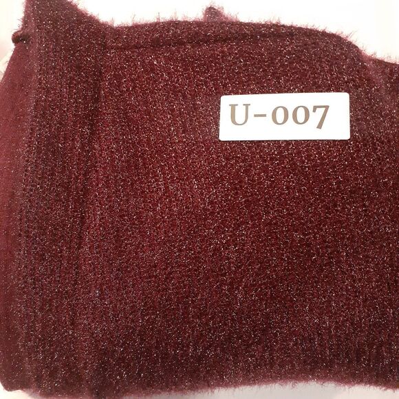 The Zig Zag Stripe XL Plum Purple Sparkly Soft Open Cardigan with Pockets - Picture 7 of 7